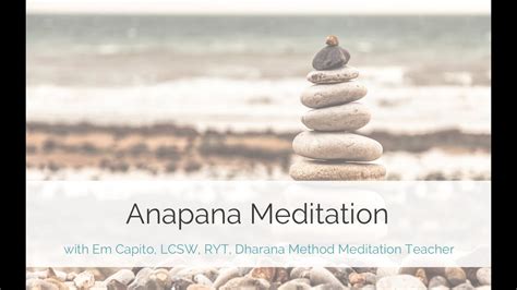 Introduction To Anapana Meditation Youtube