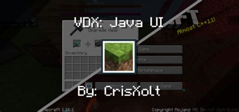 Download minecraft for windows, mac, ios, android and. Vanilla Deluxe: Java UI Minecraft PE Addon/Mod 1.16.1.02 ...