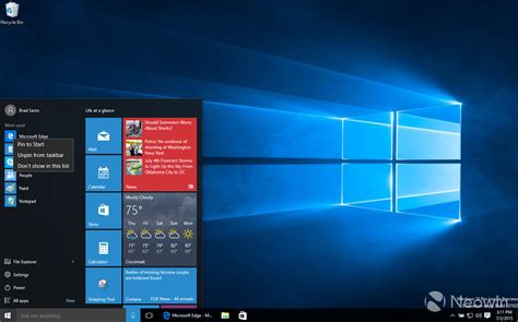Изображения сборки Windows 10 Build 10162 Msportal
