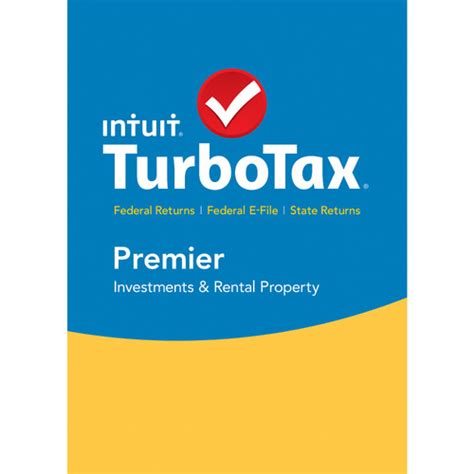 Intuit Turbotax Premier Federal E File State B H