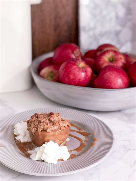 Simple Salted Caramel Baked Apple Recipe Grace In My Space