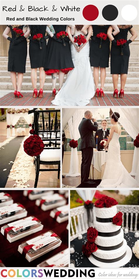 Red White And Black Wedding Theme