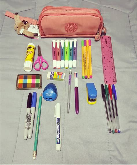 Whats In My Pencil Case 😍 Organización Material Escolar Elementos Básicos Del Bolso Kits De