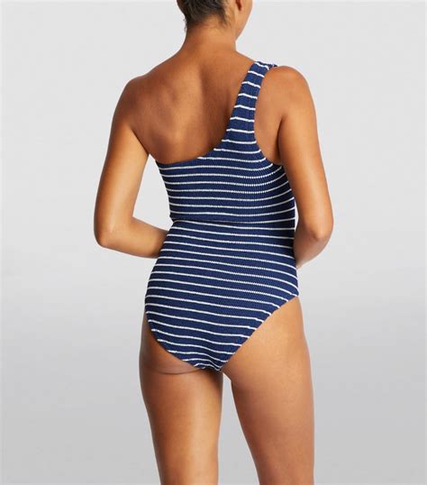 Womens Hunza G Multi Striped Nancy Swimsuit Harrods UK