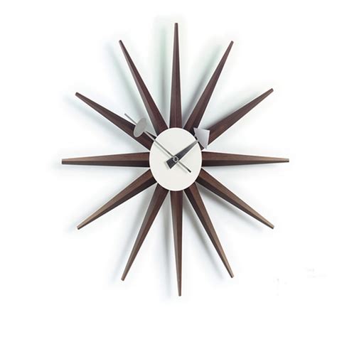 20 Inch Wooden Starburst Clock Wall Clock In Wall Clocks From Home