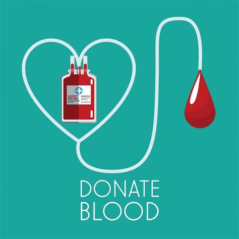 Premium Vector Donate Blood Concept Plastic Bag Transfusion