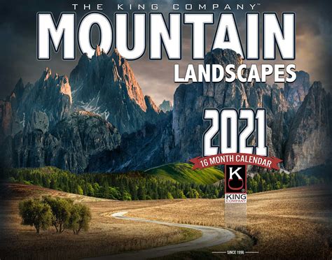 2021 Mountain Landscape Calendar 2021 Mountains Calendar