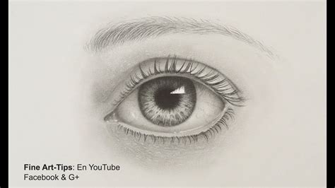 How To Draw A Realistic Eye With Pencil Drawing Tutorial Youtube