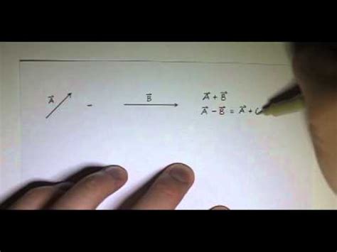 One vector is added to the negative of the other. Subtracting Vectors Graphically 01 - YouTube