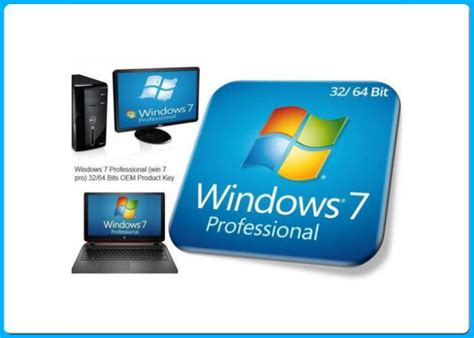 Microsoft Windows 7 Pro Retail Box 32bit 64bit System Builder Dvd 1