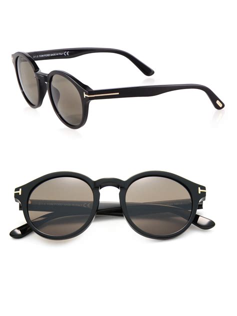 Tom Ford Lucho Round 49mm Sunglasses In Black For Men Lyst