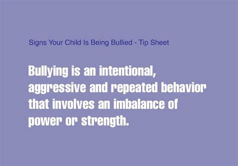 Signs Your Child Is Being Bullied Tip Sheet Hobe Sound Primary Care