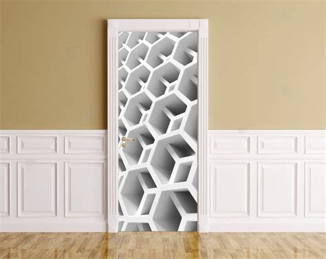 Honeycombs 3d Door Mural Door Sticker Door Decor Peel And Etsy