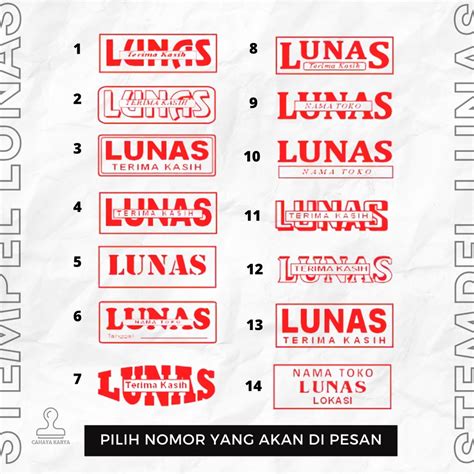 Jual Lunas Stempel Flash Stempel Warna Otomatis Shopee Indonesia