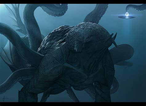Artstation Kraken Vs Alien