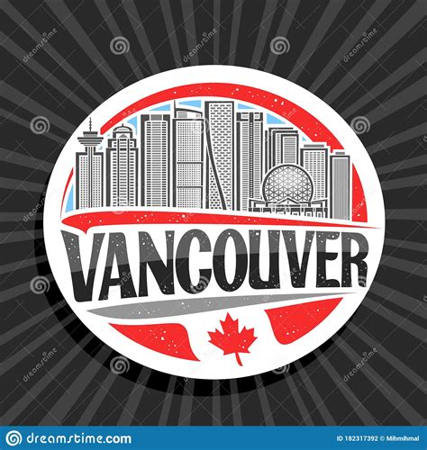 Vector Logo For Vancouver Stock Vector Illustration Of British 182317392