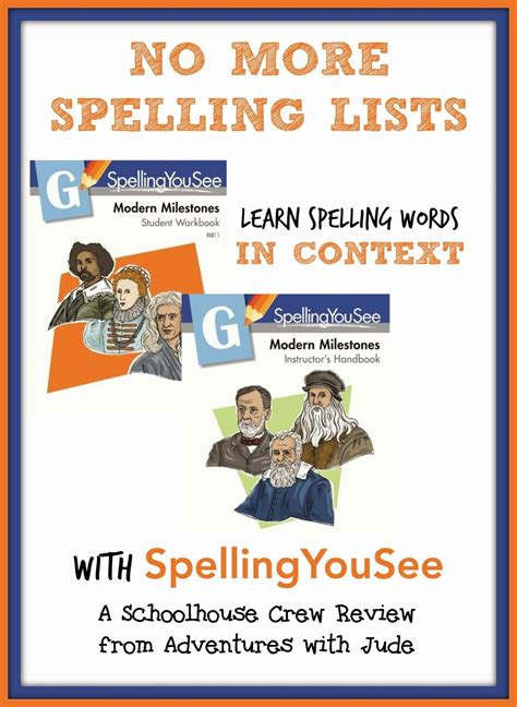 Spelling You See Modern Milestones A Schoolhouse Crew Review