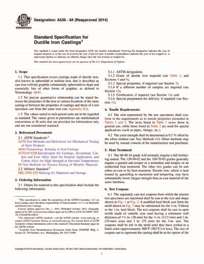 Released march 2014 as jsr 337. ASTM A536-84(2014) - Standard Specification for Ductile ...