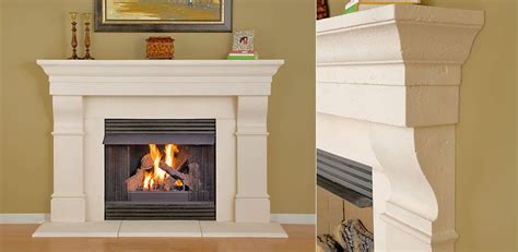 Stone age manufacturing also offers a complete line of accessories, such as cooking implements, chimney caps, and cooking grates. Standard Stone Mantel Kits - MantelsDirect.com | Stone fireplace mantel, Stone fireplace designs ...