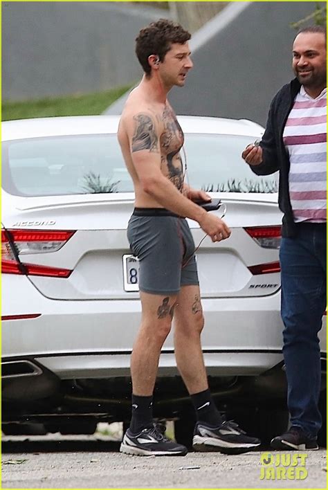 Shia Labeouf Bares Ripped Tattooed Torso Going Shirtless In His Underwear Photo