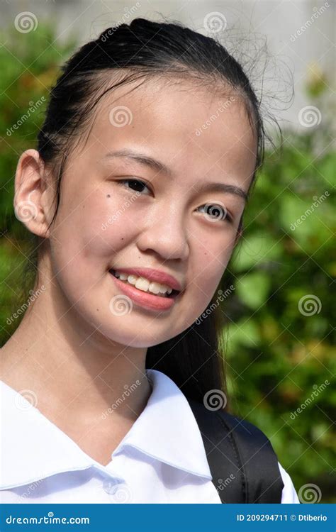 Portrait Of A Filipina School Girl Stock Image Image Of Educate Portrait 209294711