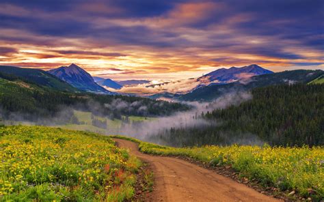 Free Download Mountain Road Beautiful Scenery Wallpaper HD Download X For Your
