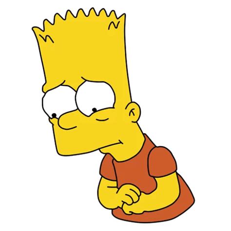 Bart Simpson Sad Face
