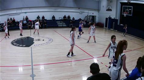 Alton Central School V Barnstead Elementary School Girls Basketball 12