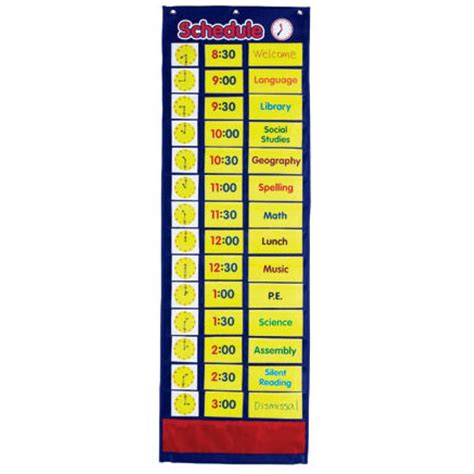 Daily Schedule Pocket Chart