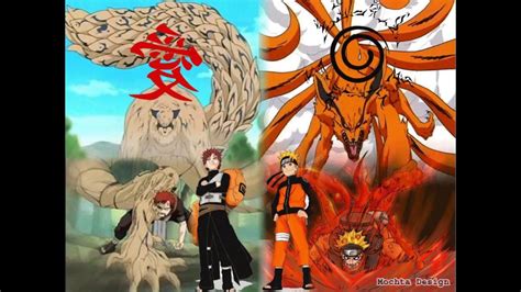 Naruto Et Gaara Avec Les Demon Youtube
