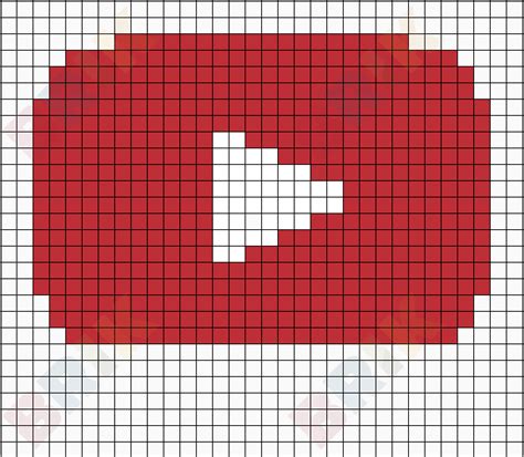 Pixel Youtube Logo Brik