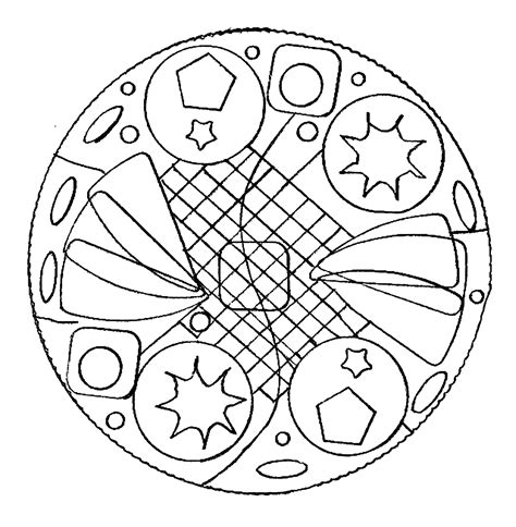 ***this is a digital download, no Simple mandalas - M&alas Adult Coloring Pages