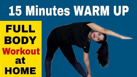 15 MINUTES FULL BODY WORKOUT At HOME Warm Up Before Exercise YouTube