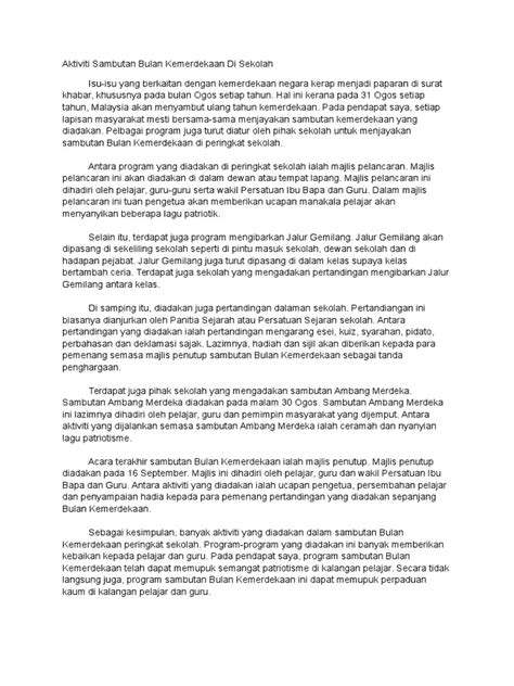 Contoh teks persuasif tentang hidup sehat. Aktiviti Sambutan Bulan Kemerdekaan Di Sekolah