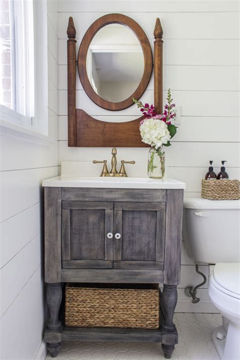 I read several different blogs and websites on how to make a wood countertop, and then set out to my local big box home improvement. Can't Find The Perfect Farmhouse Bathroom Vanity? DIY IT ...