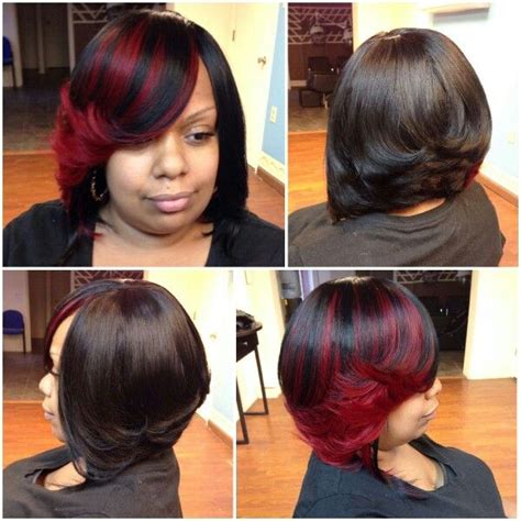 These days, quick weave bobs are becoming more and more popular styles for women. Full Sewin Bob. No leave out | Shear Rubies Hair Masters ...