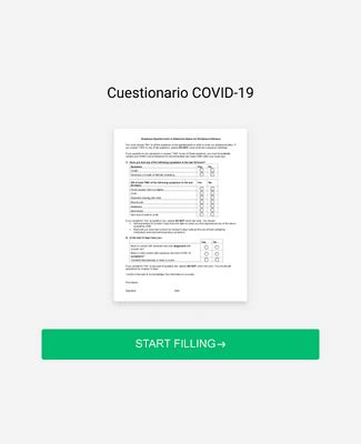 Cuestionario COVID 19 Plantilla De Formulario Jotform