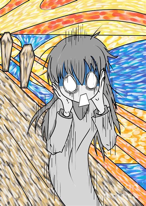 The Anime Scream Digital Art By Maha Almheiri