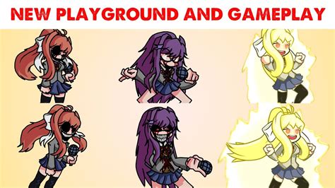Fnf Character Test Gameplay Vs Playground Monikaexe Yuri X Over