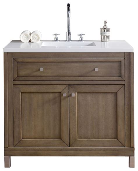Price match guarantee enjoy free shipping and best selection of white washed bathroom vanities inch that matches your unique tastes and budget. Chicago 36" Single Vanity White Washed Walnut, Base Cabinet Only - Transitional - Bathroom ...
