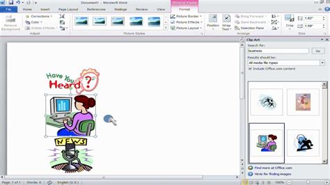 How To Insert Pictures And Clip Art In Microsoft Word Images And