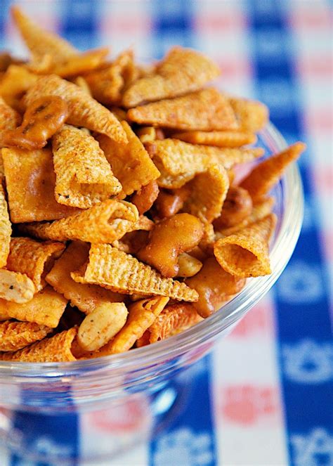 The delicious hint of smoked flavor makes it amazing. Taco Snack Mix - so addictive!! Bugles, pretzels, cheez ...