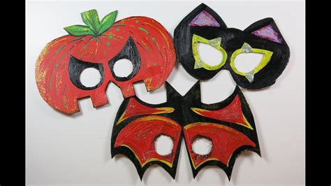 Diy Cute Halloween Masks For Kids How To Make Masks From Cartons Bat