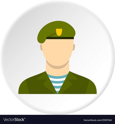 Army Soldier Icon Circle Royalty Free Vector Image