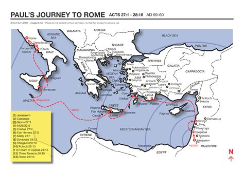 Paul's journey to Rome | Missionary trip, Bible mapping, Bible history