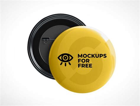 Free Button Flair Pins Psd Mockup Free Psd Templates Png Free Psd