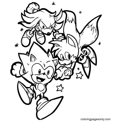Sonic And Tails Coloring Pages