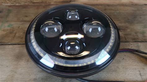 Premium Headlight With Naked Projector Halo Caferacerwebshop Com