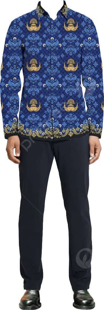 La Foto De Fondo De La Camisa De Uniforme Korpri Batik Para Hombre Más