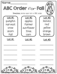 In this alphabetizing instructional activity, 2nd graders use alphabetizing skills in this alphabetizing common and proper nouns learning exercise, students put words in abc order to the first and second letters. 1000+ images about ABC Order on Pinterest | Cut and paste ...